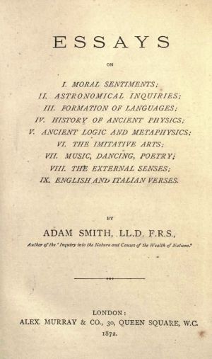 [Gutenberg 58559] • The Essays of Adam Smith